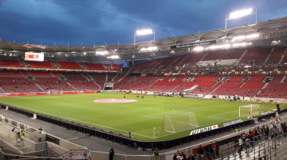 Leeres Neckarstadion in Stuttgart