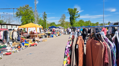 Bei warmen Temperaturen ist auch in Winnenden Flohmarktzeit.