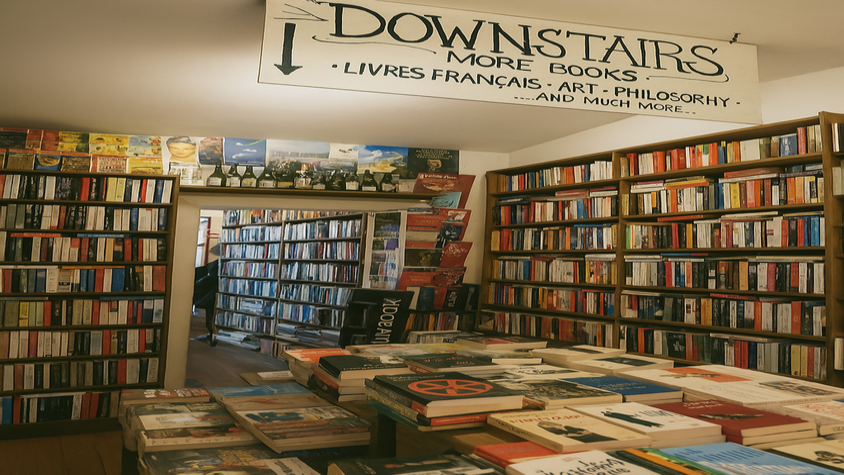Buchladen mit einer großen Auswahl an allerlei Genres