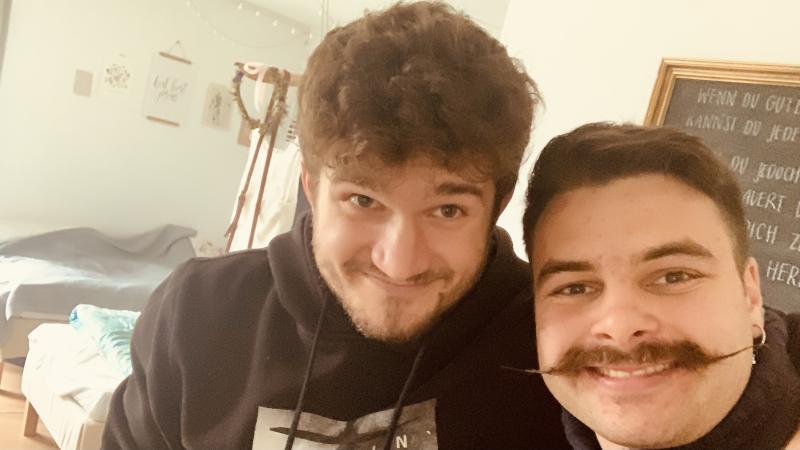 Marcel mit dem Autor dieses Artikels