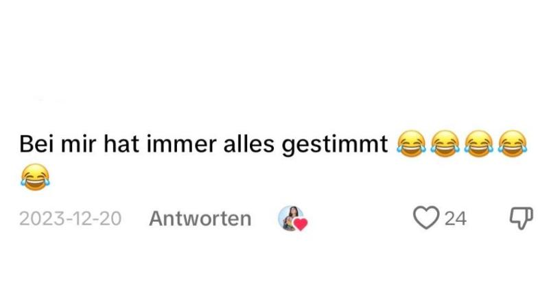 TikTok Kommentar