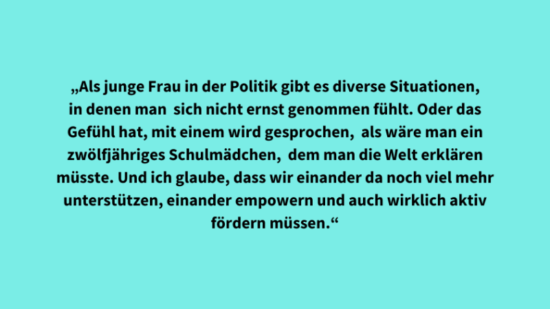 Zitat von Giuliana Ioannidis, der Landesvorsitzende der Jungsozialist*innen.